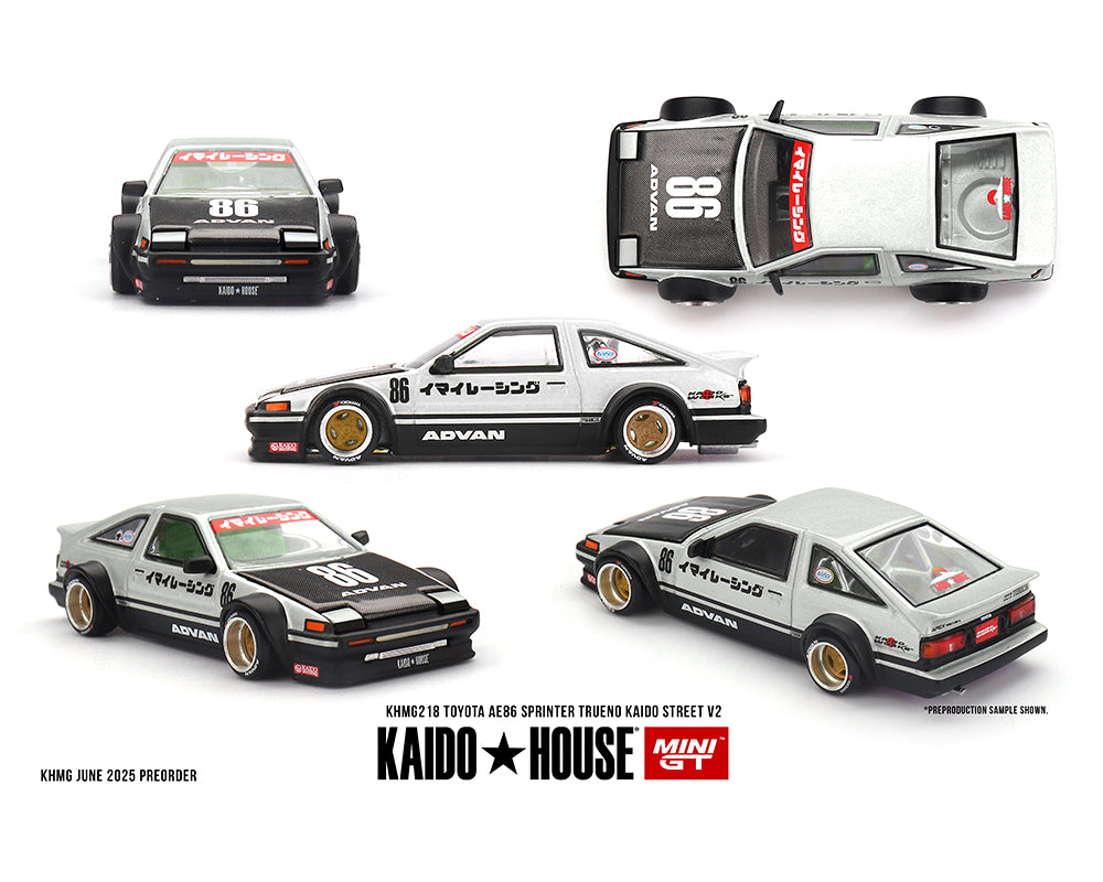 Kaido House Toyota AE86 Sprinter Trueno Kaido Street V2 White KHMG218 Preorder