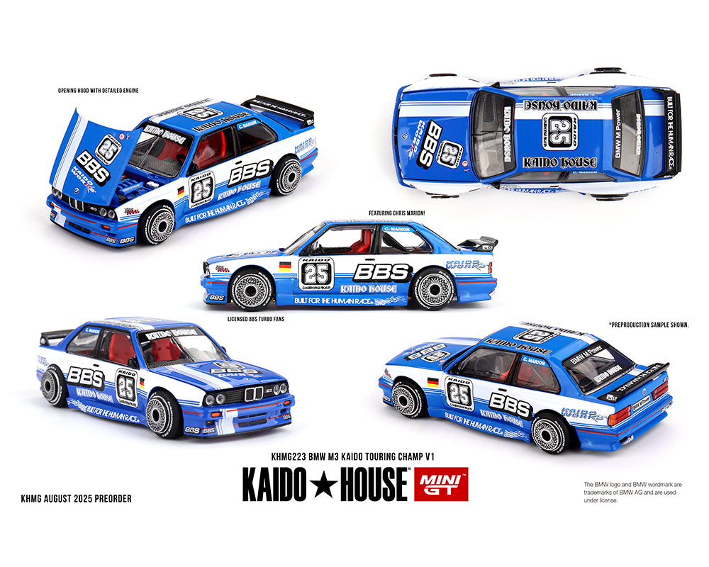 Kaido House BMW M3 Kaido Touring Champ V1 Blue White KHMG223 Chance of Chase