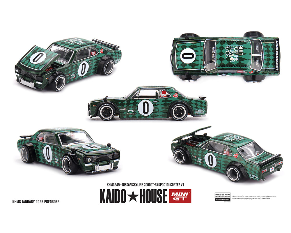 Kaido House Nissan Skyline 2000GT-R KPGC10 Cortez V1 Green KHMG249