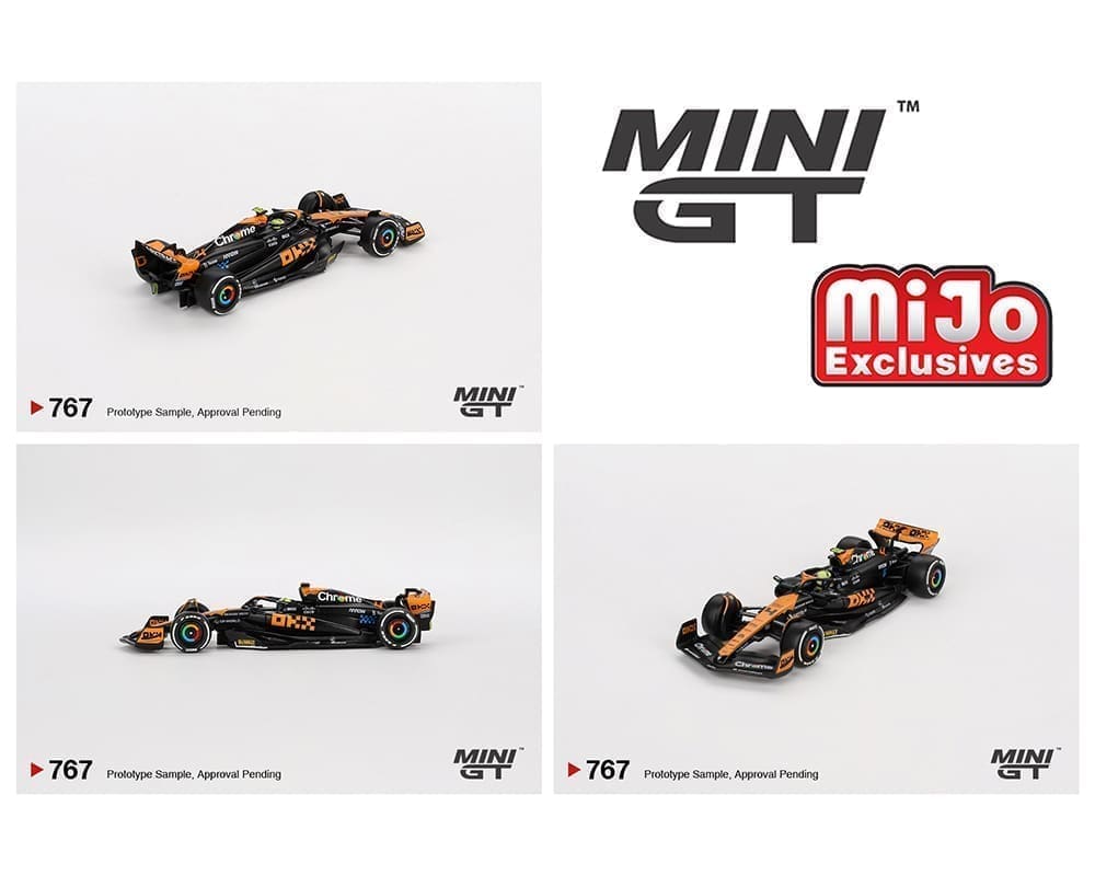 Mini GT #767 McLaren MCL60 #4 Lando Norris 2023 F1 Japan GP 2nd Place