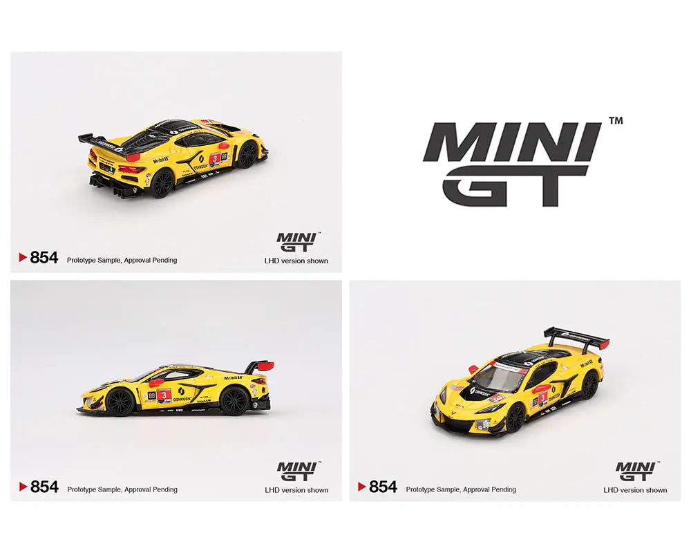 Mini GT #854 Chevrolet Corvette Z06 GT3.R #3 Corvette Racing by Pratt Miller Motorsports 2024 IMSA Daytona 24 Hrs