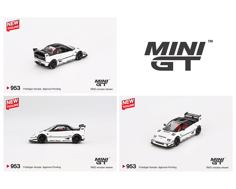 Mini GT #953 Mazda AZ-1 Liberty Walk LB40 White 2024 Tokyo Auto Salon
