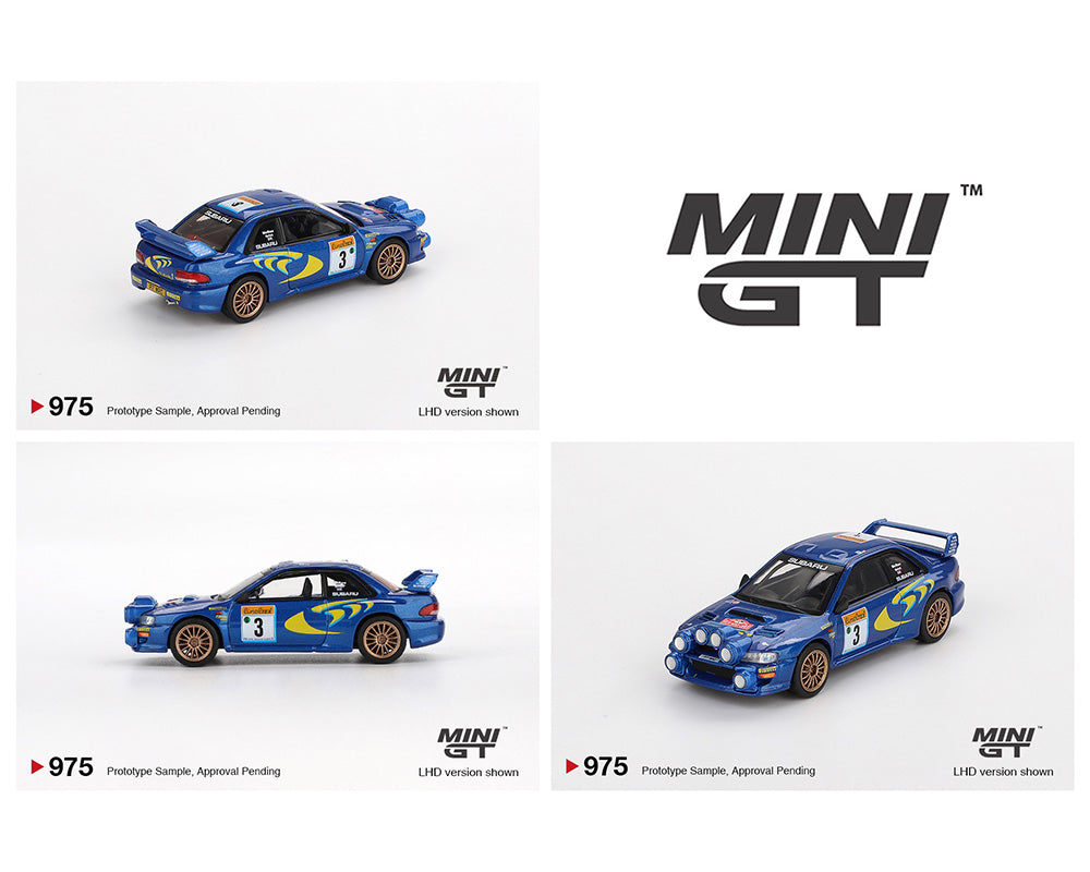 Mini GT #975 Subaru Impreza WRC98 1998 Rally Monte Carlo 3rd Place #3