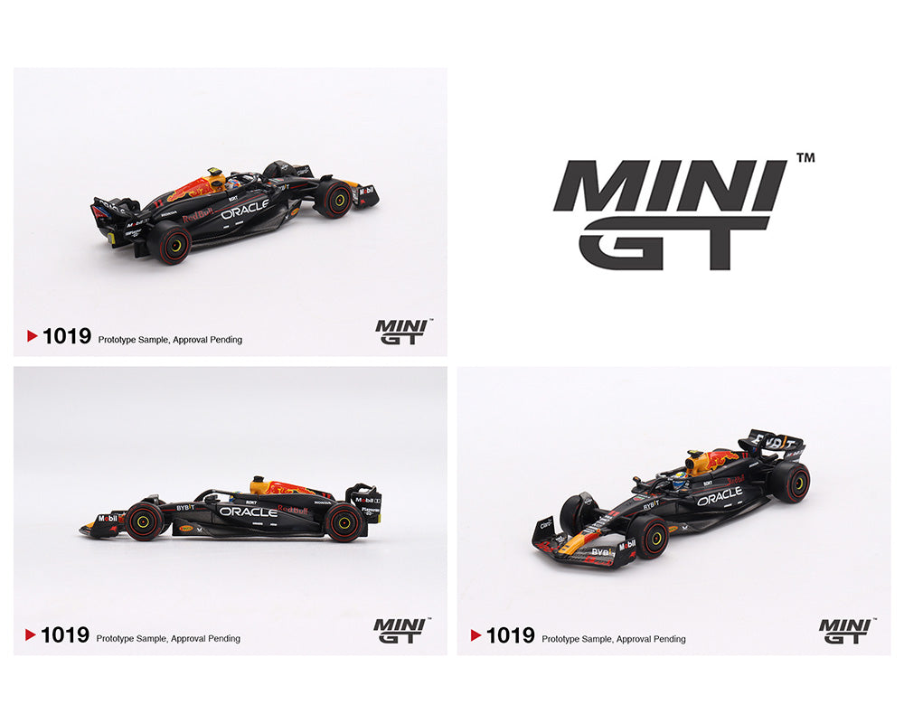 Mini GT #1019 Oracle Red Bull Racing RB20 #11 Sergio Pérez 2024 F1 2024 Bahrain GP 2nd Place Preorder