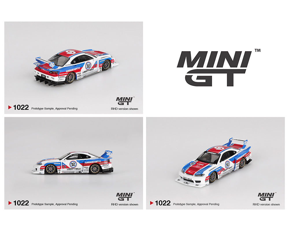 Mini GT #1022 Nissan LB-Super Silhouette S15 SILVIA GARASIDRIFT x LBWK 2025 Preorder