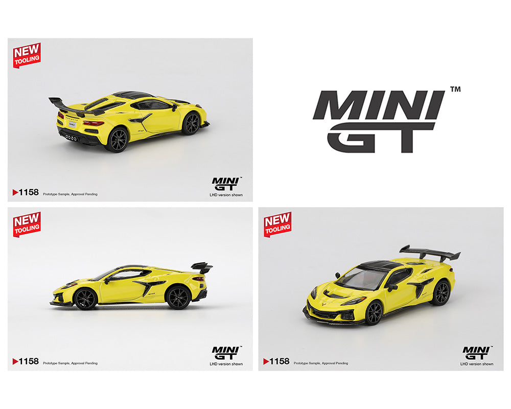 Mini GT #1158 Chevrolet Corvette ZR1 Accelerate Yellow