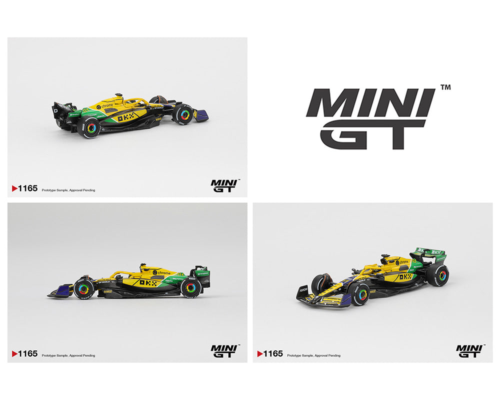 Mini GT #1165 McLaren MCL38 #81 Oscar Piastri 2024 F1 2024 Monaco GP 2nd Place