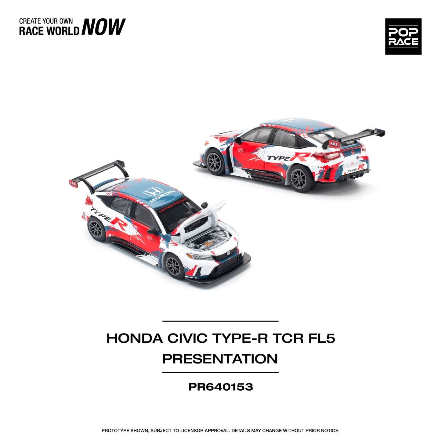 Pop Race Honda Civic Type-R TCR FL5 Presentation PR64-153