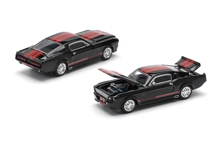 Pop Race 1967 Shelby Ford Mustang GT500 Dark Chrome Red PR64-218