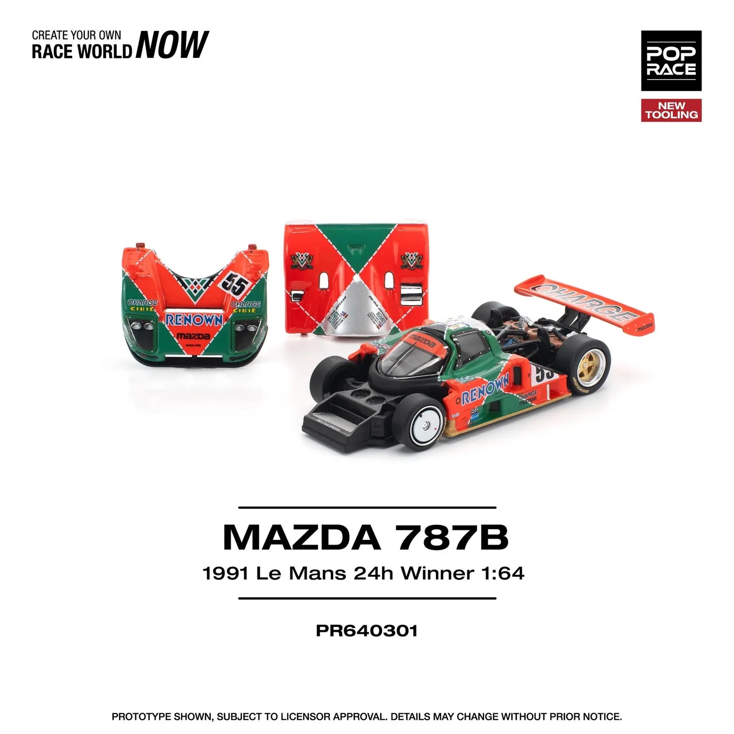 Pop Race Mazda 787B 1991 Le Mans 24 Hour Winner PR64-301 Preorder