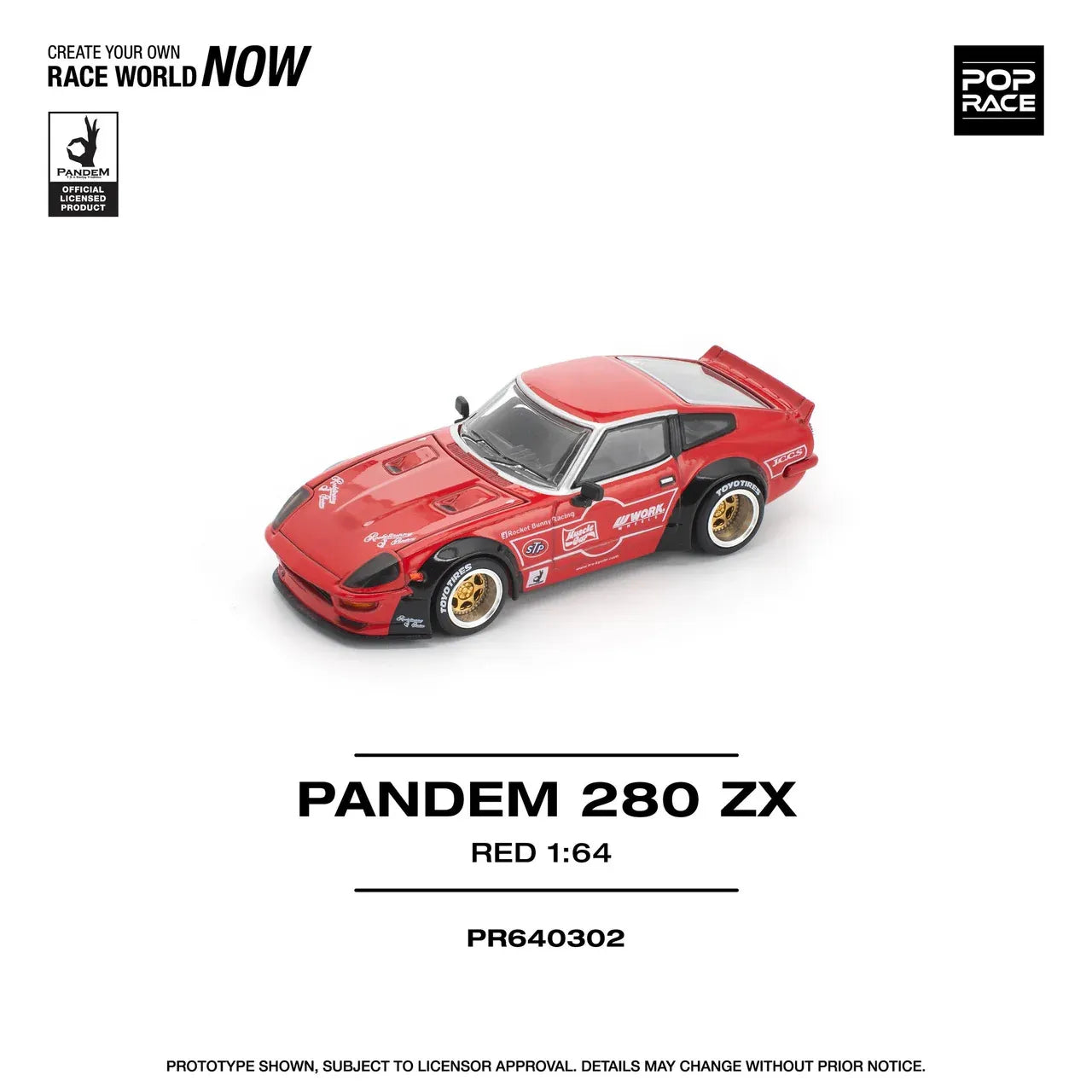 Pop Race Pandem Nissan 280ZX Red PR64-302 Preorder