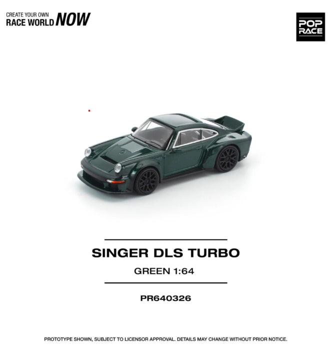 Pop Race Porsche Singer DLS Turbo Road Green PR64-326