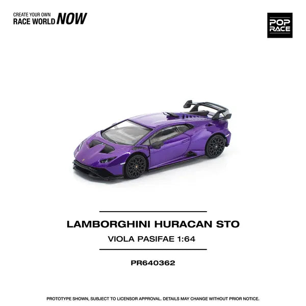 Pop Race Lamborghini Huracan STO Viola Pasifae Purple PR64-362 Preorder