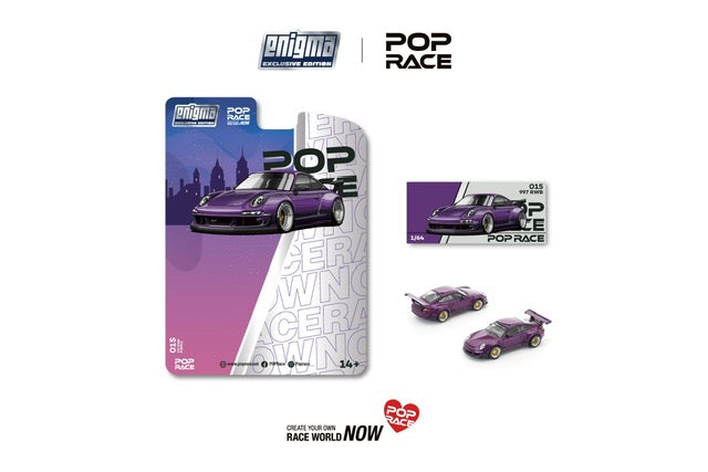 Pop Race Porsche RWB 997 Purple PR64-PRE015 Enigma Exclusive Preorder