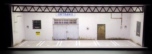 1:64 Scale Acrylic Lighted Diorama Parking Lot & Garage Scenes