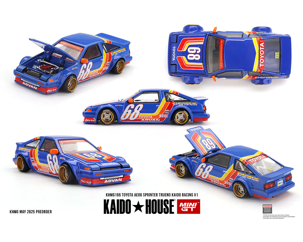 Kaido House Toyota AE86 Sprinter Trueno Kaido Racing V1 Blue KHMG196 Preorder