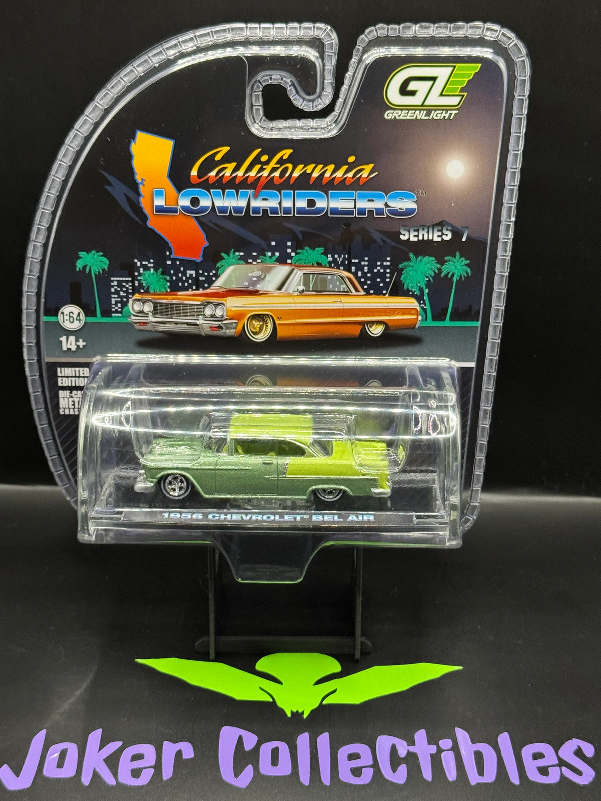 Greenlight California Lowriders Series 7 Green 1956 Chevrolet Bel Air