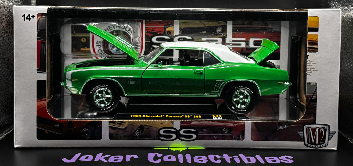 M2 Machines 1:24 Scale Chase 1969 Chevrolet Camaro SS 350 S44 26-04