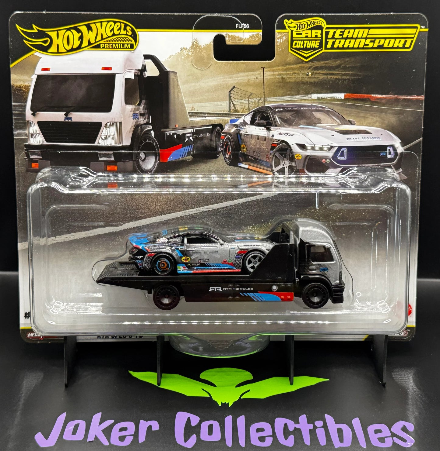 Hot Wheels Team Transport 2024 Ford Mustang RTR SPEC 5-FD & Aero Lift #90