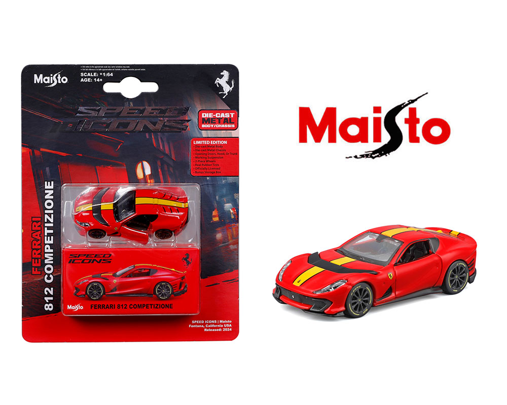 Maisto 1:64 Speed Icons Ferrari 812 Competizione Red