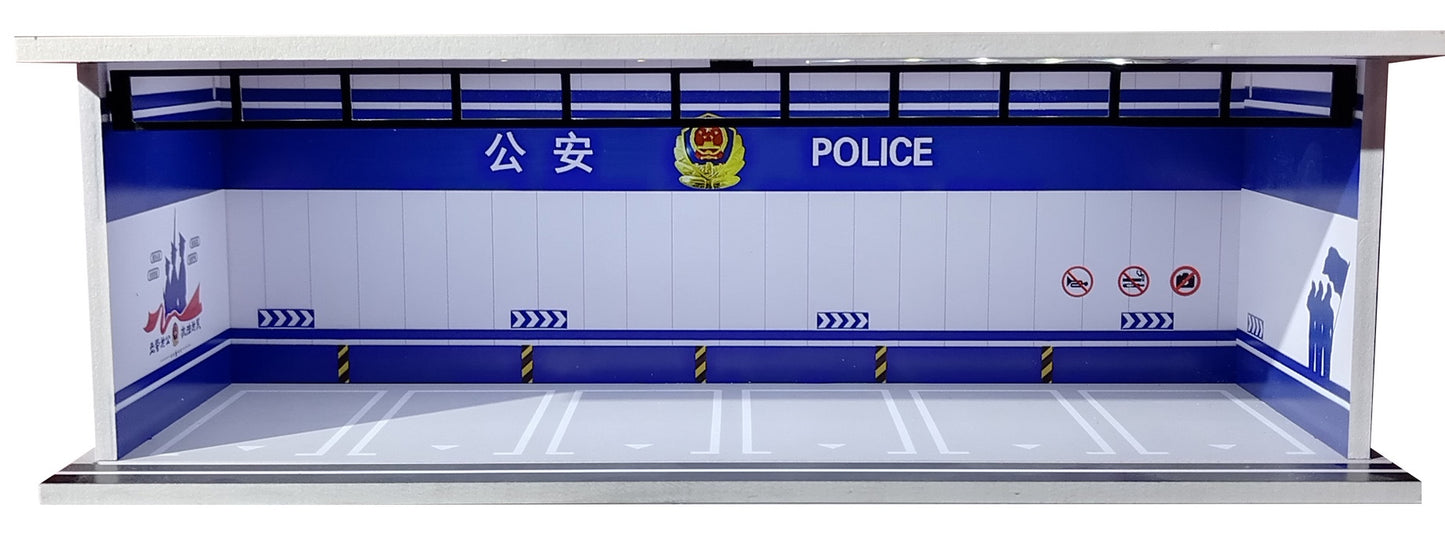 1:64 Scale Acrylic Lighted Diorama Parking Lot & Garage Scenes
