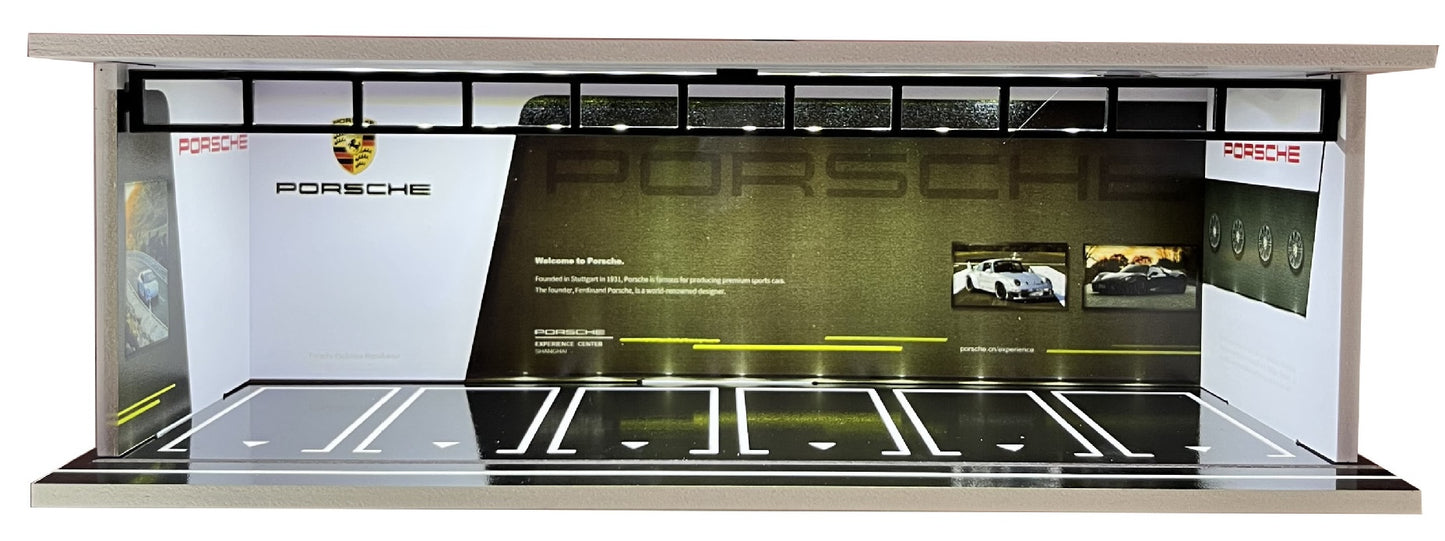 1:64 Scale Acrylic Lighted Diorama Parking Lot & Garage Scenes