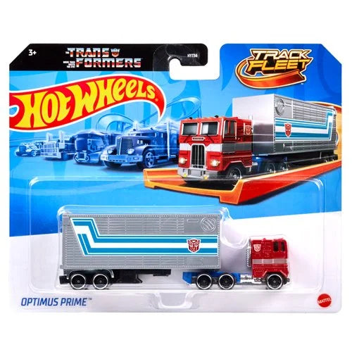 Hot Wheels Track Fleet Transformers Optimus Prime Truck Hauler - Preorder