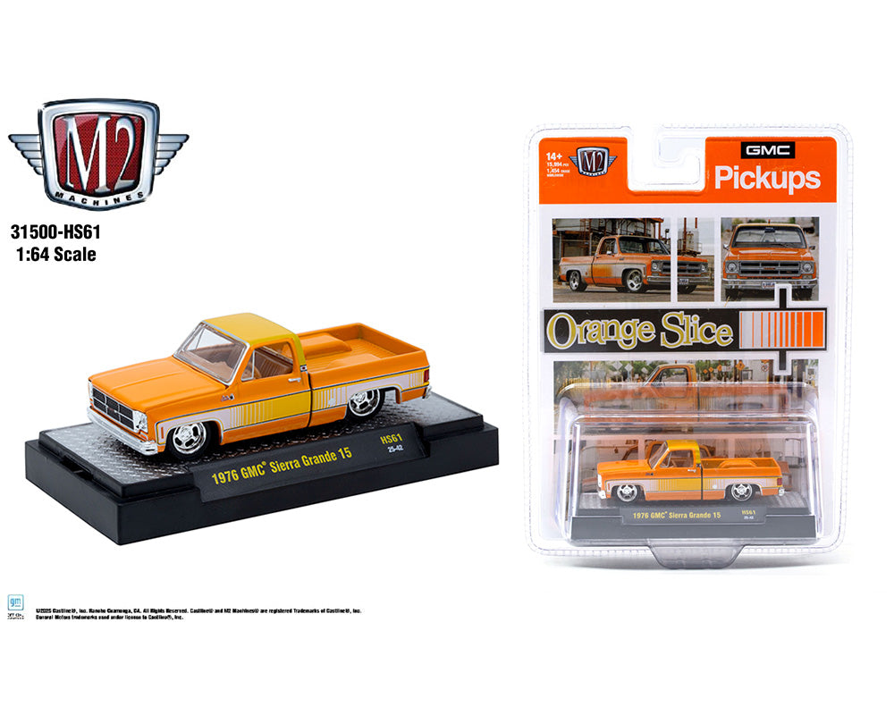 M2 Machines 1976 GMC Sierra Grande 15 Orange Slice HS61 25-42 Hobby Exclusive