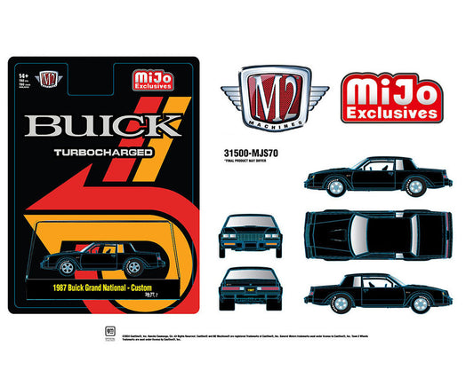 M2 Machines 1:64 1987 Buick Grand National Custom MiJo Exclusives Preorder