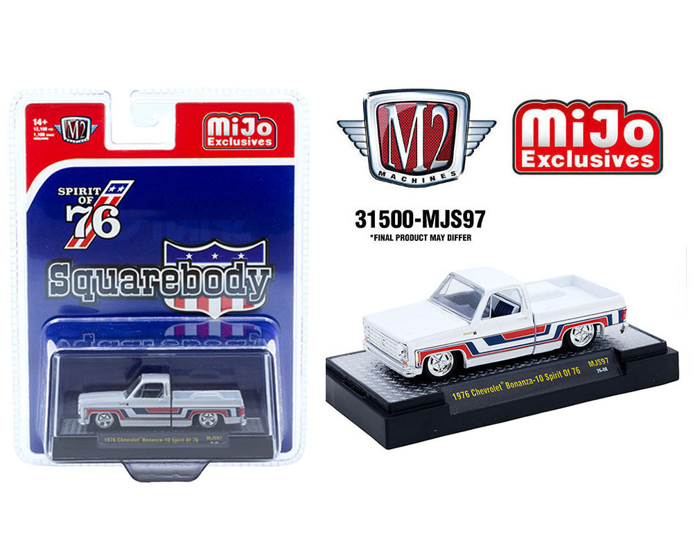 M2 Machines 1976 Chevrolet Silverado Bonanza 10 Spirit of 76 White MJS97 26-08