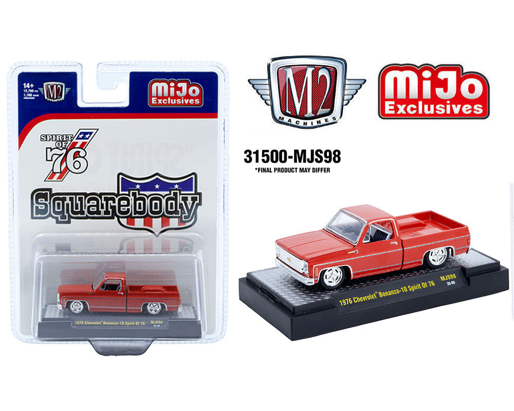 M2 Machines 1976 Chevrolet Silverado Bonanza 10 Spirit of 76 Red MJS98 26-09