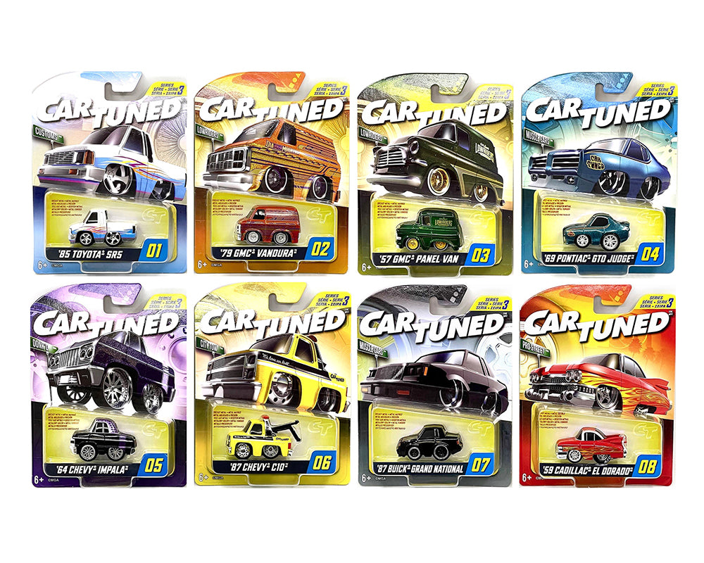 CarTuned 1:64 Series 3 Hobby Alternate Set of 8 Factory Sealed Case