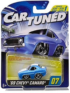 CarTuned 2024 Premier Series 1 1:64 1969 Chevy Camaro (Muscle Cars) #07 Blue Preorder
