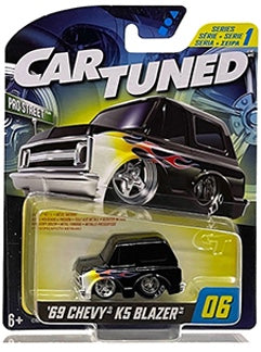 CarTuned 2024 Premier Series 1 1:64 1969 Chevy K5 Blazer (Pro Street) #06 Black Preorder