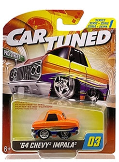 CarTuned 2024 Premier Series 1 1:64 1964 Chevy Impala (Pro Street) #03 Orange Preorder