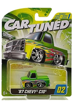 CarTuned 2024 Premier Series 1 1:64 1987 Chevy C10 (Customs) #02 Green Preorder