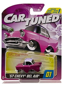 CarTuned 2024 Premier Series 1 1:64 1957 Bel Air (Kustoms) #01 Pink Preorder