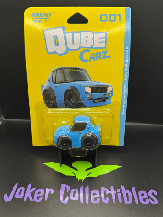Mini GT QubeCarz Series 1 Liberty Walk Nissan Skyline Kenmeri LIberty Walk Baby Blue 001
