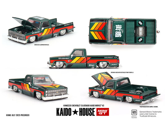 Kaido House Chevrolet Silverado KAIDO WORKS V3 Dark Green KHMG226 Preorder
