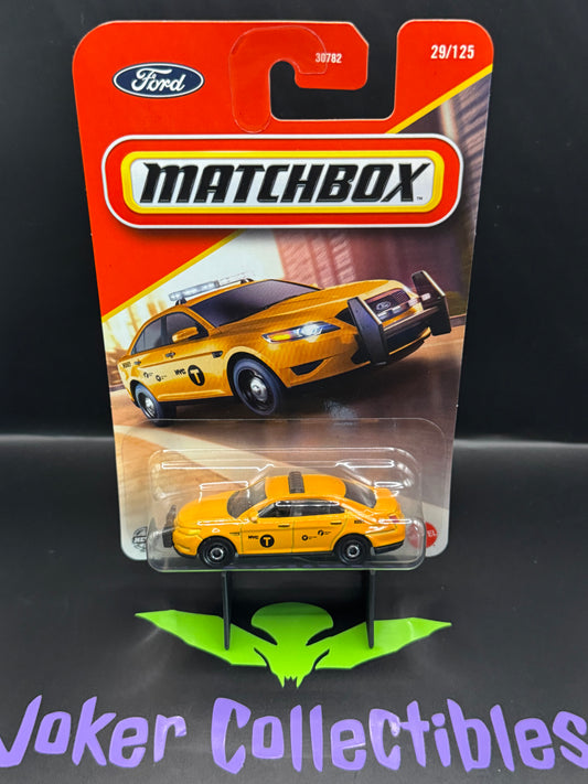 Matchbox 2025 NYC Taxi Ford Police Interceptor # 29/125