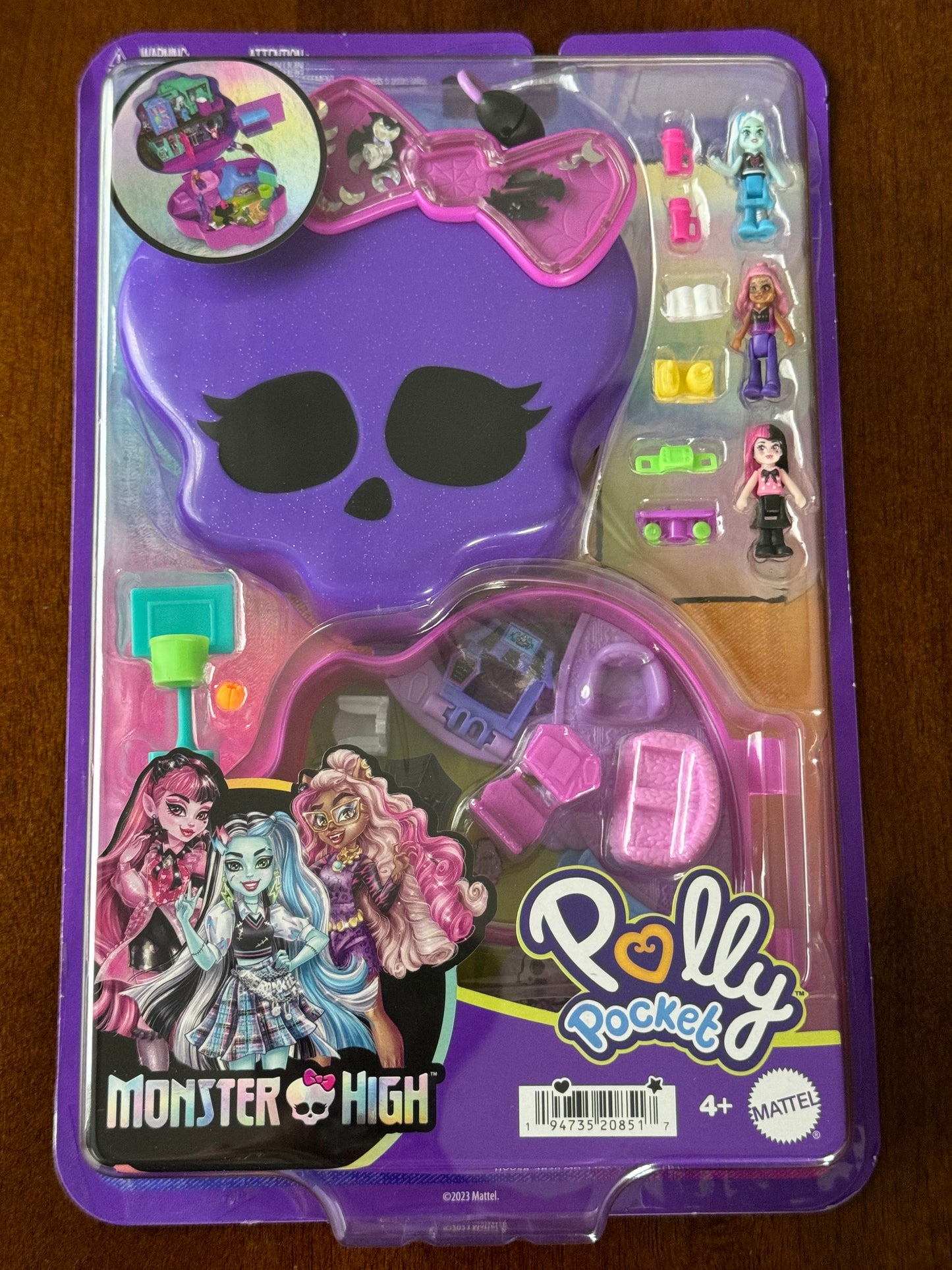 Monster High Polly Pocket Compact Playset Draculaura Clawdeen & Frankie Stein