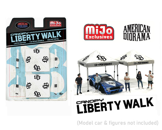 American Diorama 1:64 Canopy Liberty Walk White Mijo Exclusives Preorder
