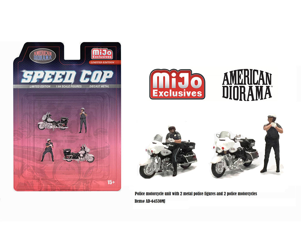 American Diorama Figures Speed Cop Police Motorcycles Preorder