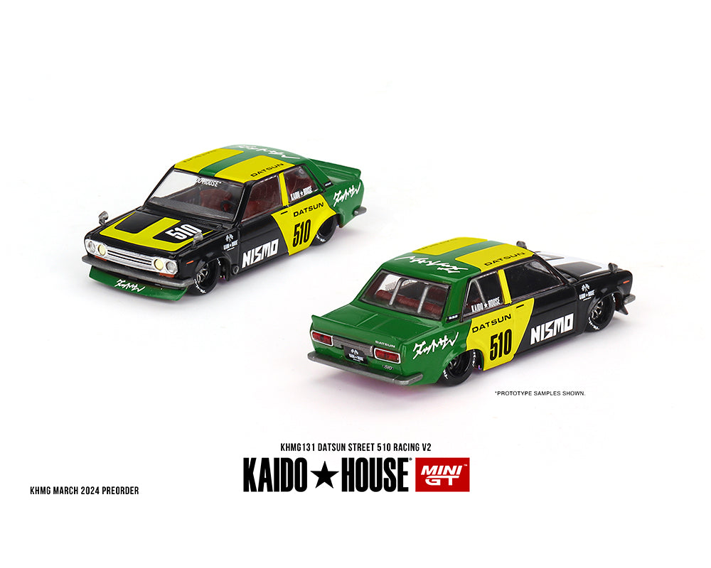 Kaido House Yellow Datsun Street 510 Racing V2 KHMG131 Preorder