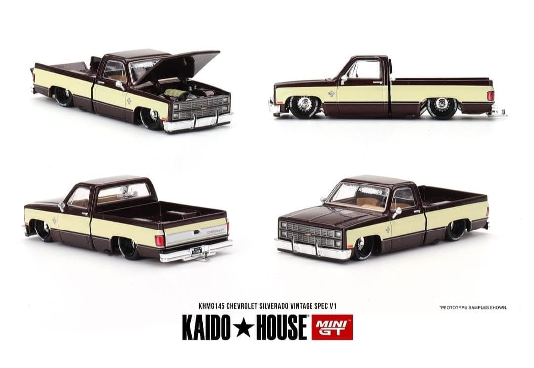 Kaido House Chevrolet Silverado KAIDO Vintage Spec V1 Two-Tone Brown Cream KHMG145 Preorder