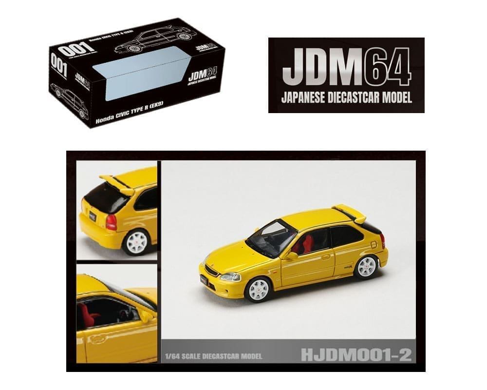 Hobby Japan JDM64 Honda Civic Type R (EK9) – Sunlight Yellow