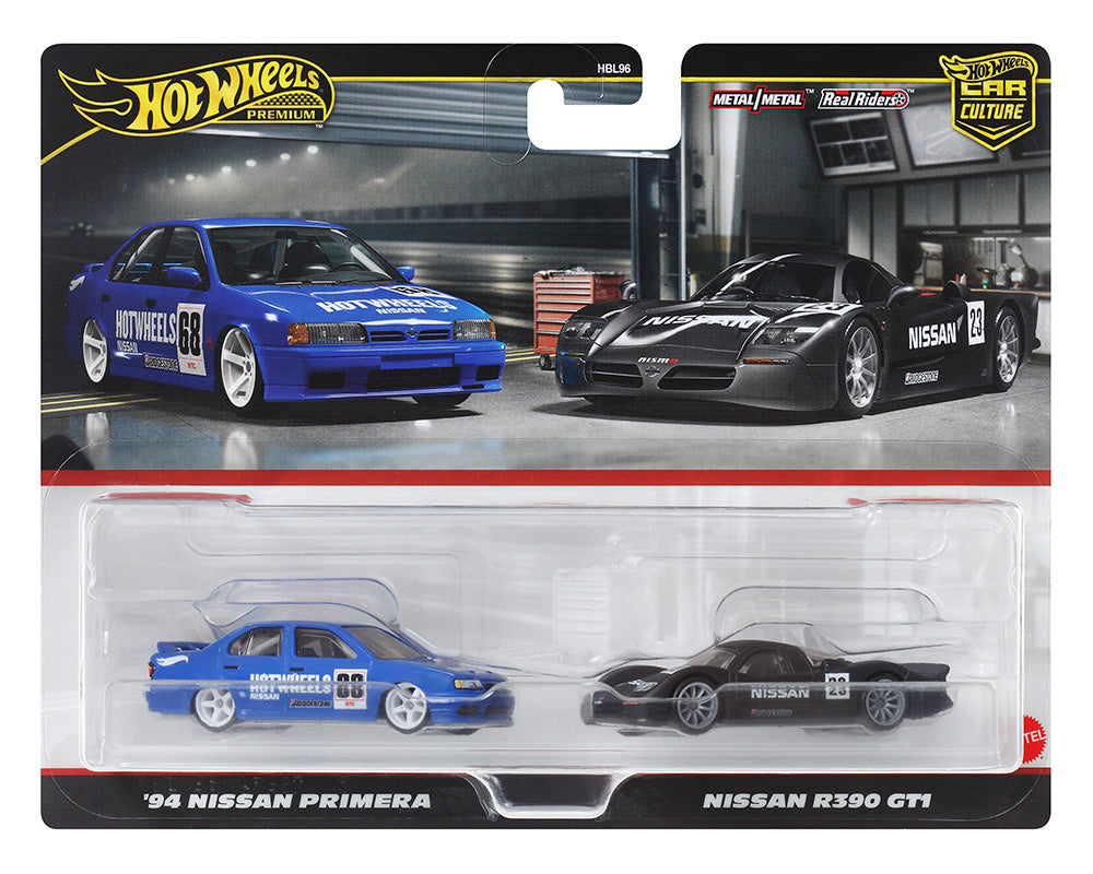 Hot Wheels Premium Car Culture 2 Pack ’94 Nissan Primera & Nissan R390 GT1