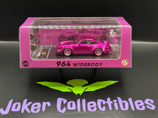 CM Model Porsche 964 Widebody Metallic Purple Pink Indonesia Exclusive