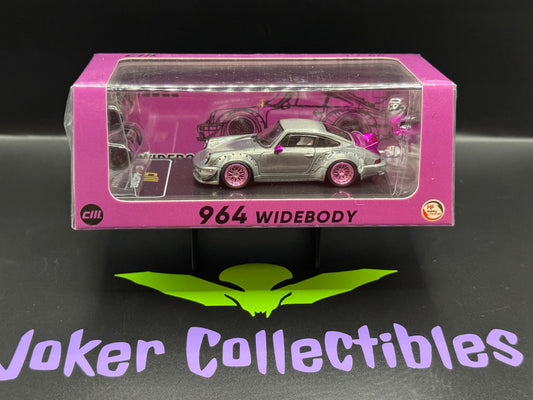 CM Model Chase Porsche 964 Widebody Metallic Purple Pink Indonesia Exclusive