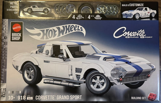 Brick Shop Hot Wheels Elite Series Corvette Grand Sport Building Set with Exclusive Car
